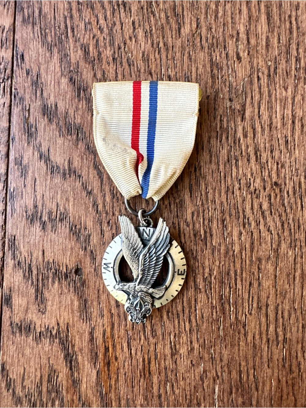 Vintage Boy Scouts Explorer Silver Award Medal Sterling Silver